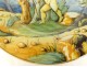 3 Italian majolica plates Cantagalli Florence cherubs landscape 19th century