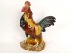 Rooster vase sculpture earthenware Choisy-le-Roi signed Louis Carrier-Belleuse 19th century