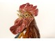 Rooster vase sculpture earthenware Choisy-le-Roi signed Louis Carrier-Belleuse 19th century