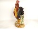 Rooster vase sculpture earthenware Choisy-le-Roi signed Louis Carrier-Belleuse 19th century