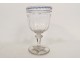 Baccarat Saint-Louis cut crystal stem glass with twisted filigree 19th century