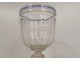 Baccarat Saint-Louis cut crystal stem glass with twisted filigree 19th century