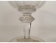 Baccarat Saint-Louis cut crystal stem glass with twisted filigree 19th century