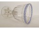 Baccarat Saint-Louis cut crystal stem glass with twisted filigree 19th century