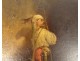 Pair HST orientalist paintings att. Adrien Guignet Archer Star 19th Century