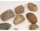 Lot of 11 pieces of prehistoric axes Brittany Morbihan