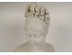 Carrara marble bust sculpture Mme Récamier after. Joseph Chinard 19th century