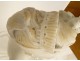 Carrara marble bust sculpture Mme Récamier after. Joseph Chinard 19th century