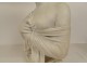 Carrara marble bust sculpture Mme Récamier after. Joseph Chinard 19th century