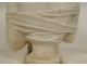 Carrara marble bust sculpture Mme Récamier after. Joseph Chinard 19th century