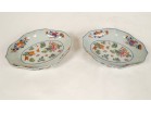 Paire coupelles porcelaine Limoges Raynaud modèle Puiforcat Kiang She XXème