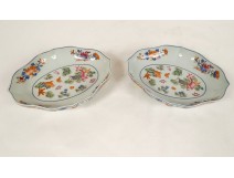 Pair of Limoges Raynaud porcelain bowls, Puiforcat Kiang She model, 20th century