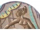 Large Sèvres earthenware dish André Naudy Africanist decor nude woman Art Deco