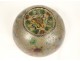 Small decorative Chinese enamel plique-à-jour cup fish flowers 20th century