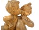 Terracotta sculpture Emmanuel Villanis Childish kiss cherubs late 19th century