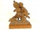 Terracotta sculpture Emmanuel Villanis Childish kiss cherubs late 19th century