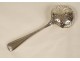 Solid silver sprinkling spoon Farmers General shell 85gr XVIIIth