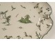 Moustiers earthenware dish with grotesque monkeys, dog, insects and foliage, 19th century