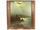 HSP chiaroscuro Vincent Ambrosini night landscape seaside Corsica 20th century