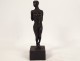 Bronze sculpture of a naked woman with a bow, Archer Paul Guiramand, Paris School, 20th century