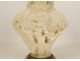 Cipriani alabaster bust sculpture young elegant woman Art Nouveau 19th century