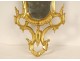 Italian mirror, carved gilded wood, shells, foliage, late 19th century