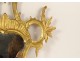 Italian mirror, carved gilded wood, shells, foliage, late 19th century