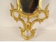 Italian mirror, carved gilded wood, shells, foliage, late 19th century