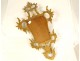 Italian mirror, carved gilded wood, shells, foliage, late 19th century