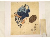 Japanese print Ukiyo-e Kuniyoshi Utagawa character actor Edo 19th century