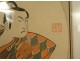 Print Japan Ukiyo-e actor Kabuki samurai Shunsho Bunsho Ehon butai ôgi