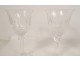 6 Saint-Louis cut crystal aperitif white wine glasses, Tommy model, 20th century