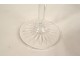 6 Saint-Louis cut crystal aperitif white wine glasses, Tommy model, 20th century