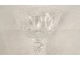 6 Saint-Louis cut crystal aperitif white wine glasses, Tommy model, 20th century