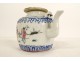 Chinese porcelain teapot mandarin servant characters Tongzhi 19th century