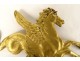 Miniature hook photo frame gilded brass Pegasus seahorse 19th century