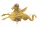 Miniature hook photo frame gilded brass Pegasus seahorse 19th century