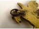 Miniature hook photo frame gilded brass Pegasus seahorse 19th century