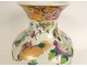 Bayeux porcelain baluster vase Chinese characters dragons butterflies 19th century