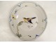 Pair of earthenware plates Large Birds Staircase Crystal Dammouse Laurin 19th