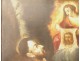 HSP painting Vision St Francis Seated ecstasy shroud Mary Magdalene XVIIth