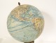 Terrestrial globe world map Geographer J. Forest 17-19 rue Buci Paris XXème