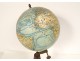 Terrestrial globe world map Geographer J. Forest 17-19 rue Buci Paris XXème