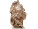 Bust of Queen Marie-Antoinette, bronze medallion Louis XVI after Lecomte, 19th century