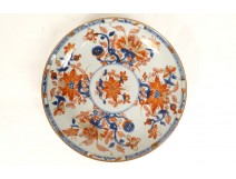 Chinese porcelain saucer Imari garden butterflies Qianlong China XVIIIth century