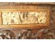 Renaissance panel carved walnut marble Allegory Justice woman 16th 17th century