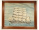 HST ex-voto painting marine boat ship four-masted Popular Art 19th century