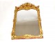 Provencal Regency mirror, carved gilded wood, shell flowers, 18th century