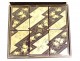 Box set 126 tokens mother-of-pearl lacquered wood gilding Japan monogram 19th century