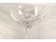 8 Saint-Louis cut crystal champagne flutes, Bristol model, 20th century